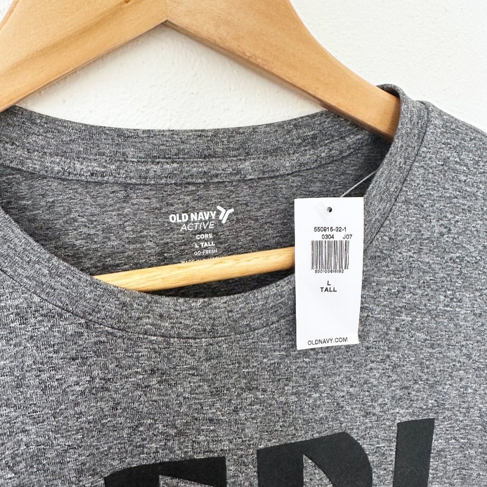 Old Navy Active - Gray Dedicate Shirt - Picture 2 of 2